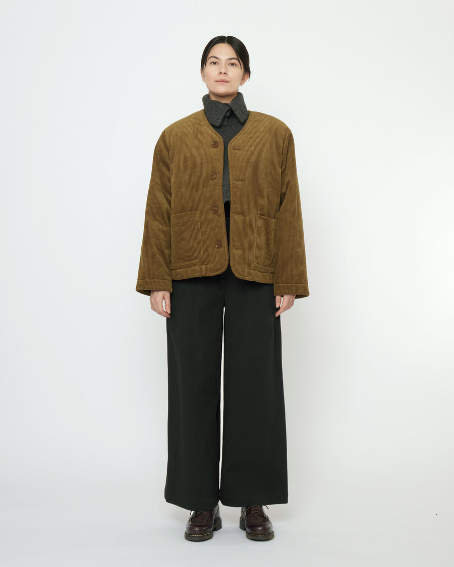 Corduroy Liner Jacket - FW25 - Sepia Brown