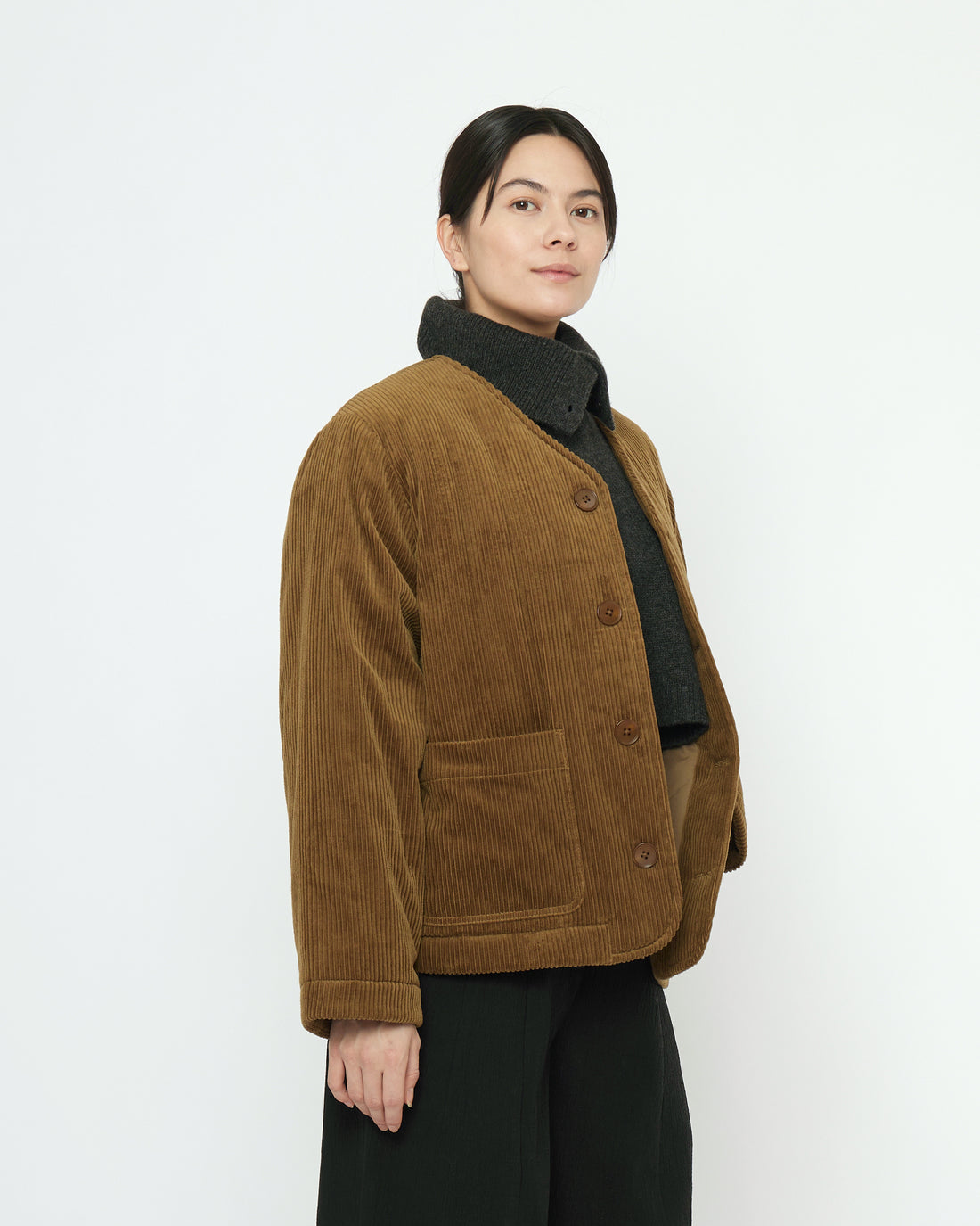 Corduroy Liner Jacket - FW25 - Sepia Brown