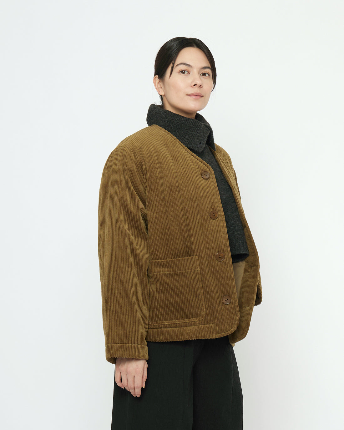 Corduroy Liner Jacket - FW25 - Sepia Brown