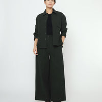 Textured Flat Hem Shirt - FW25 - Black