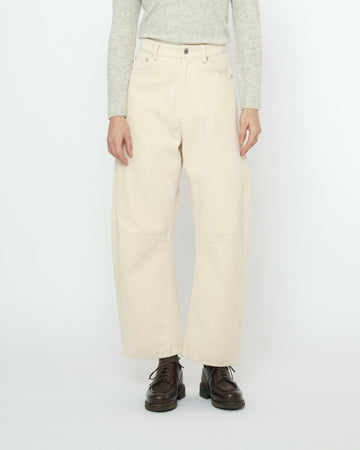 Curve Legged Work Trouser - FW25 - Antique White