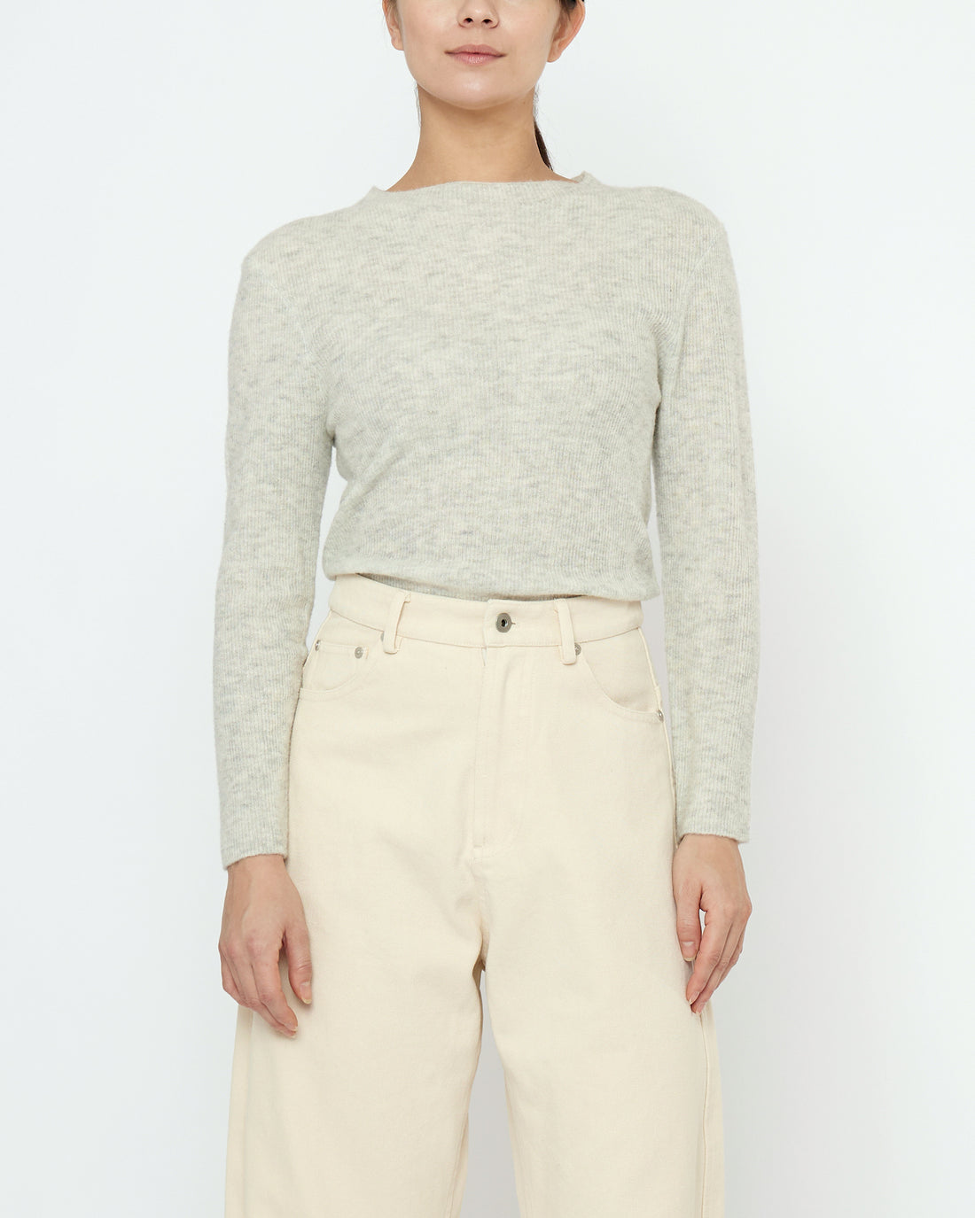 Mockneck Longsleeves - FW25 - Heathered Mist