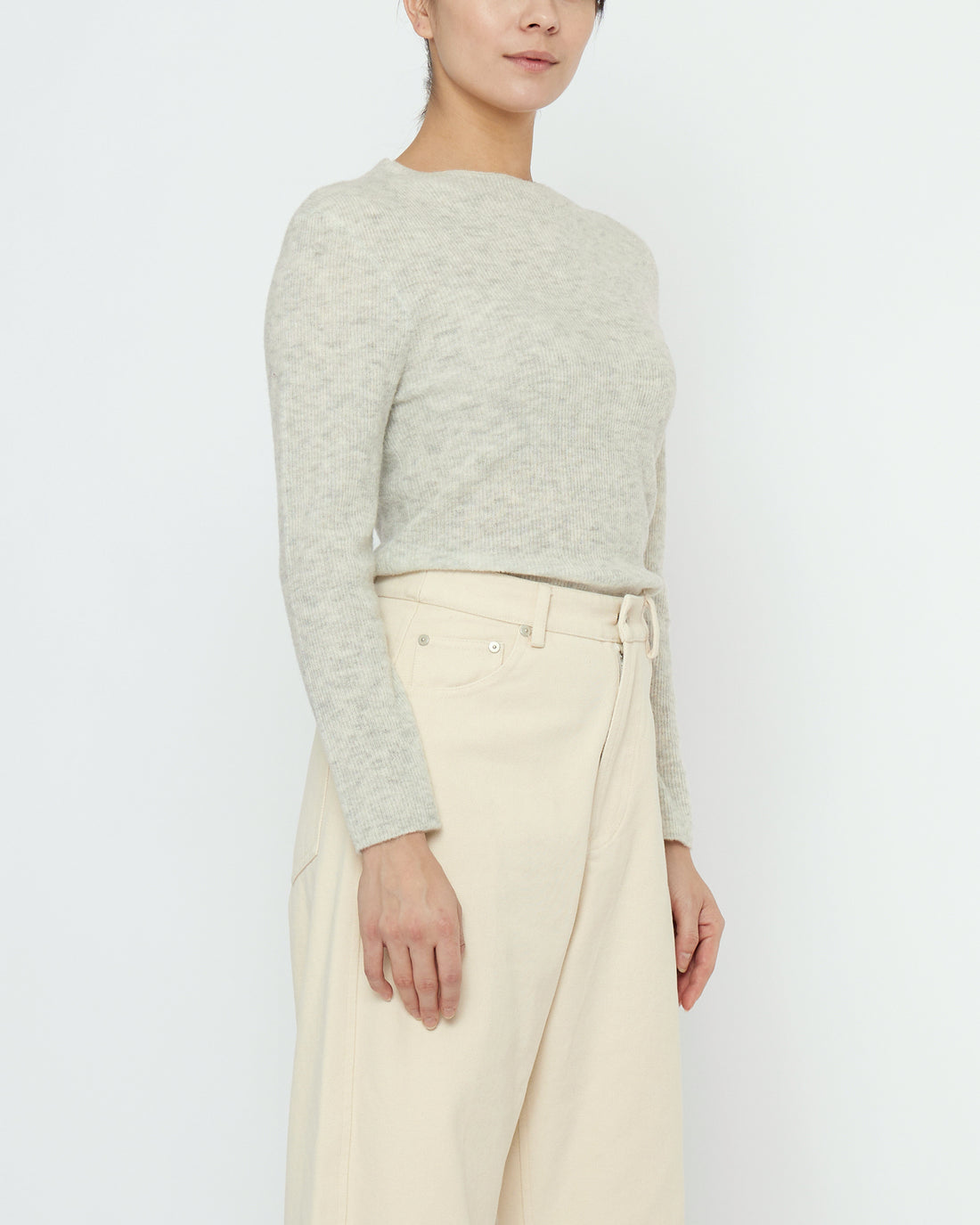 Mockneck Longsleeves - FW25 - Heathered Mist