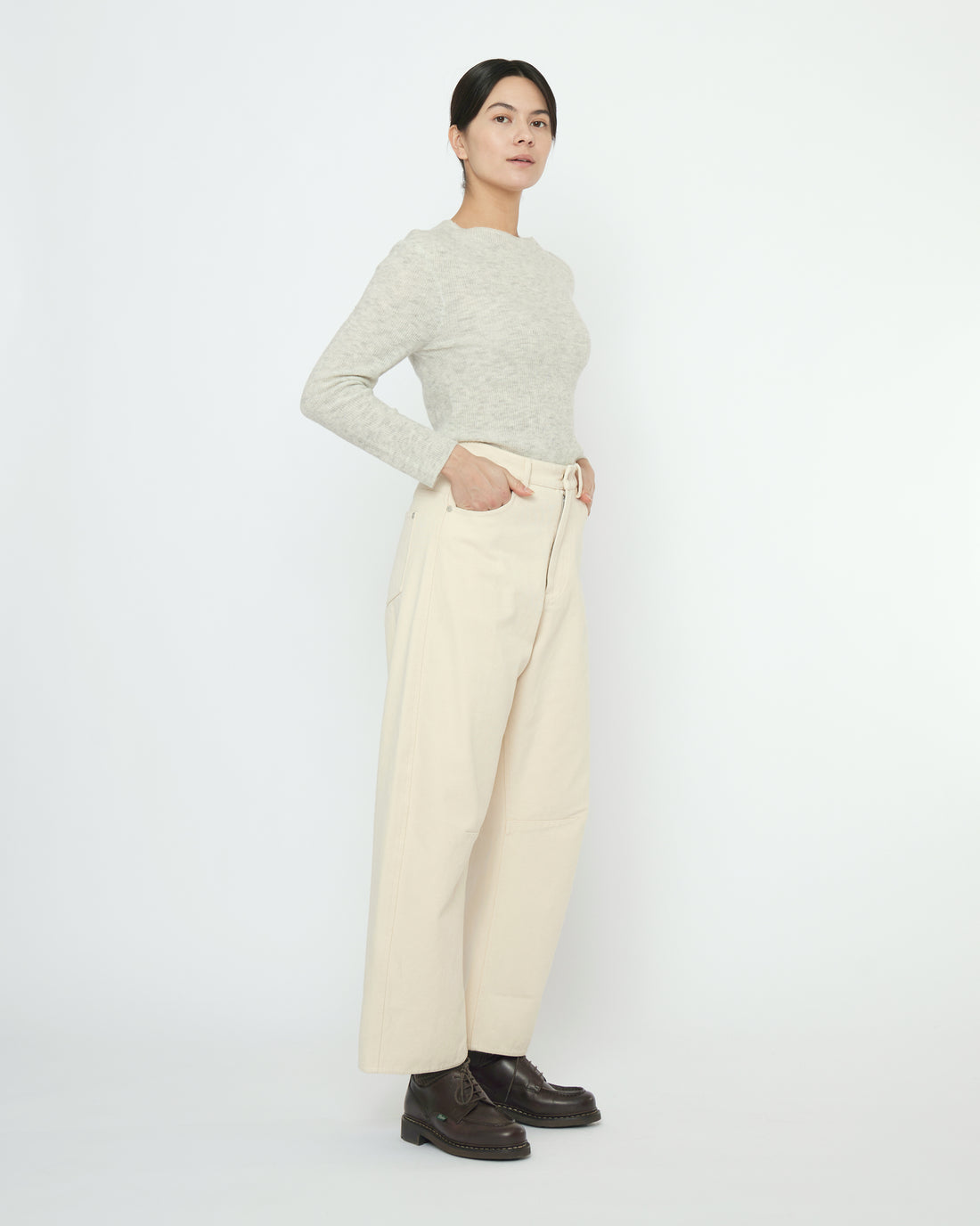 Mockneck Longsleeves - FW25 - Heathered Mist