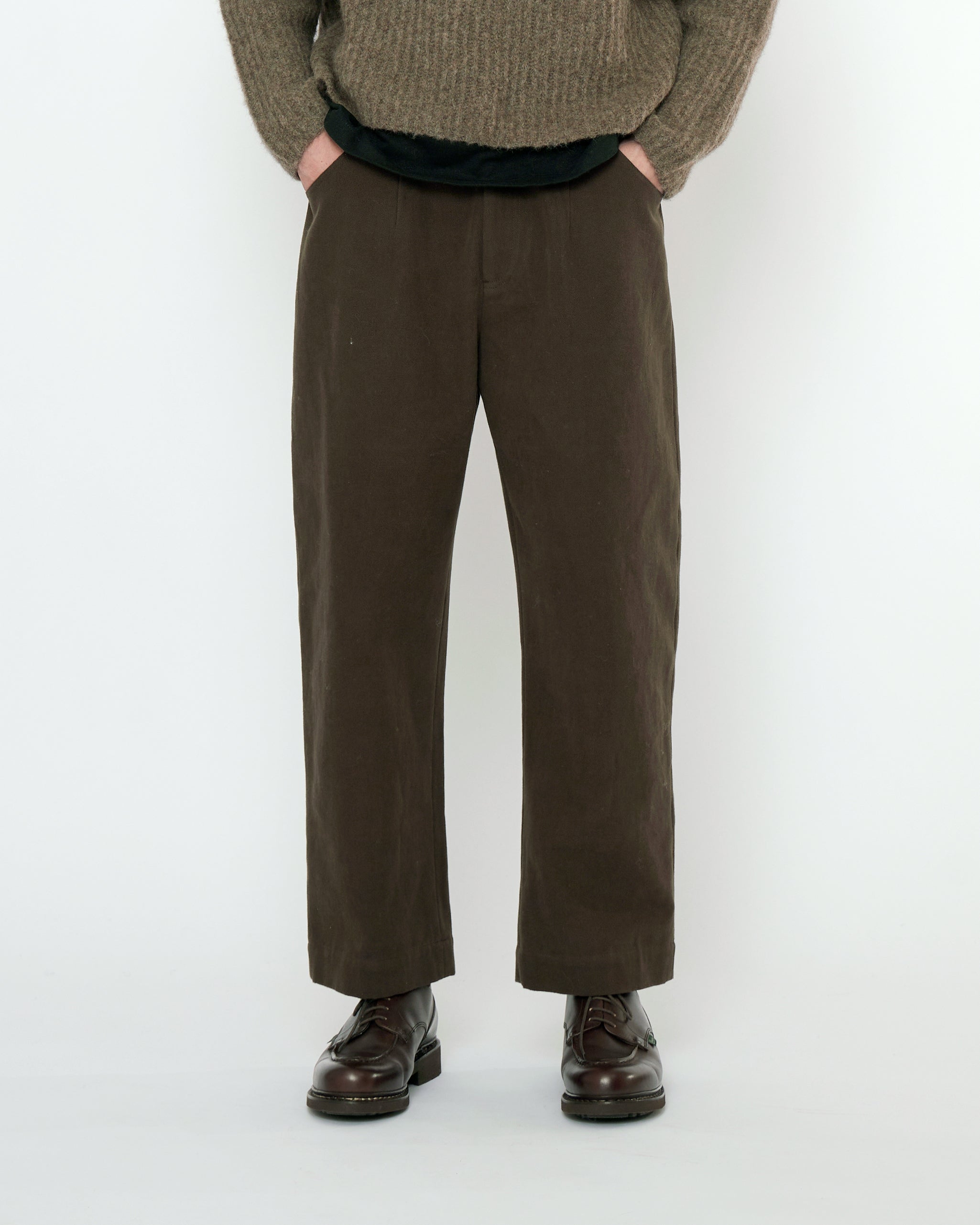 Signature Curve Legged Trouser - Fall Edition - Taupe Brown