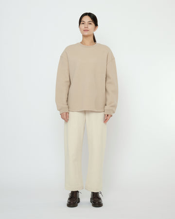 Boiled Wool Keepsake Jumper - FW25 - Sand Beige
