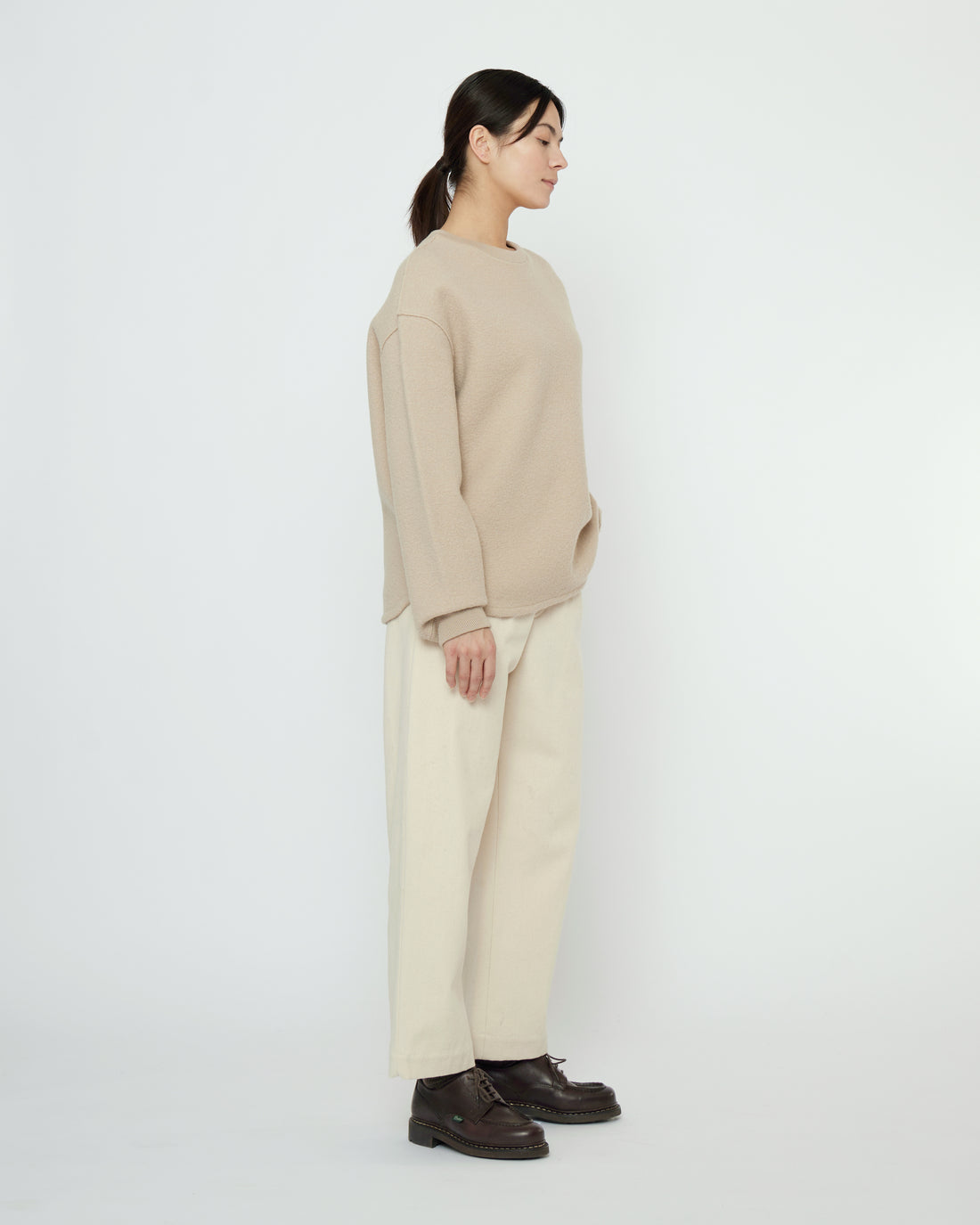 Boiled Wool Keepsake Jumper - FW25 - Sand Beige