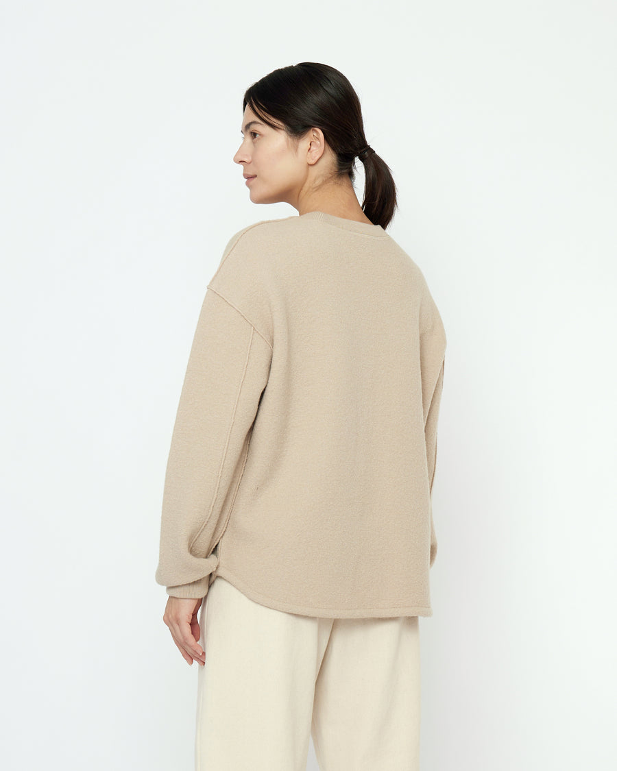 Boiled Wool Keepsake Jumper - FW25 - Sand Beige