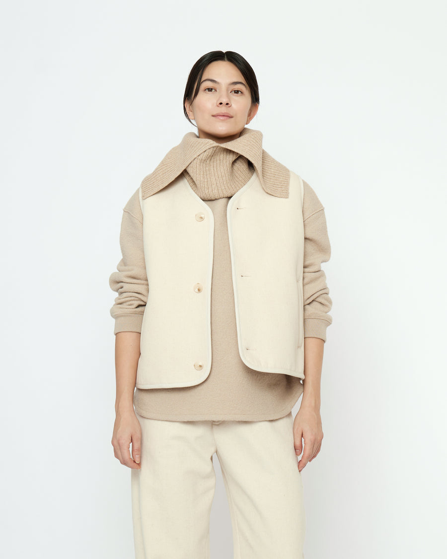 Double Faced Canvas Vest - FW25 -Off-White