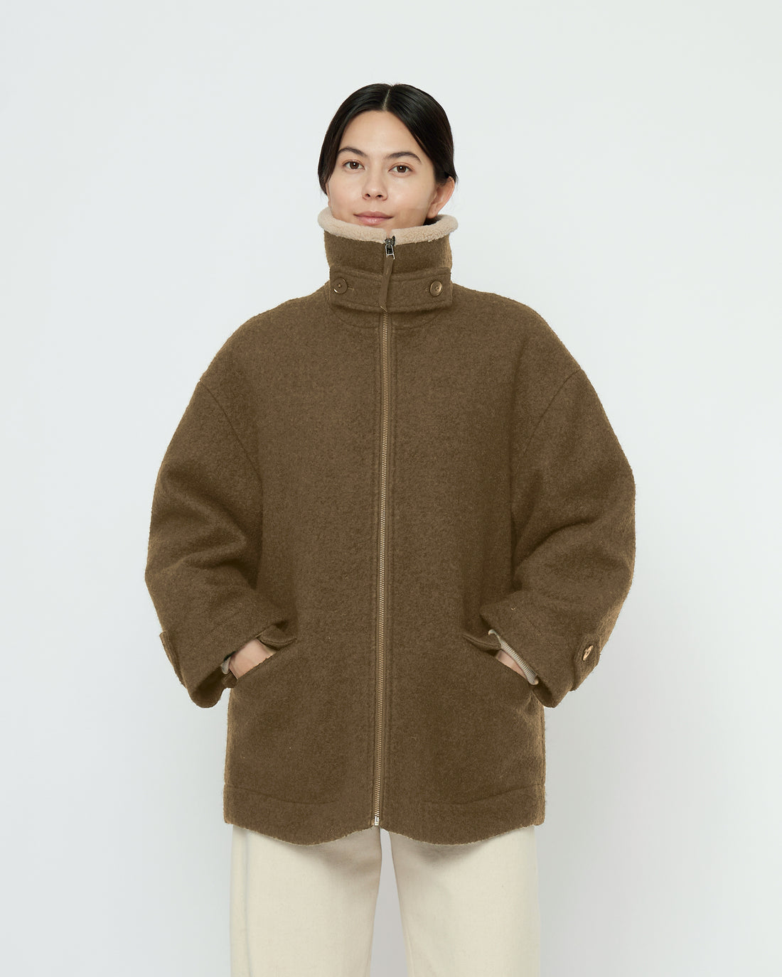 Blouson Short Coat - FW25 - Kelp