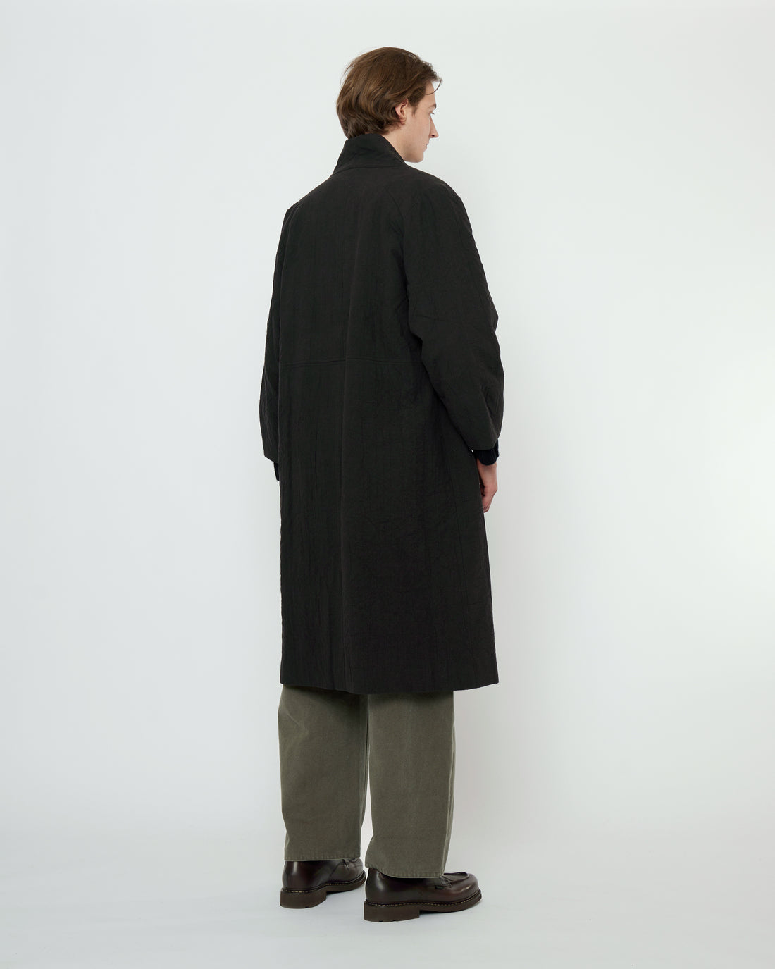 Signature Open Fall Coat - Textured Edition - Black