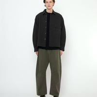 Textured Flat Hem Shirt - FW25 - Black