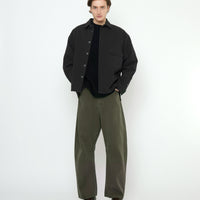 Textured Flat Hem Shirt - FW25 - Black