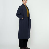 Signature Open Fall Coat - Textured Edition - Navy