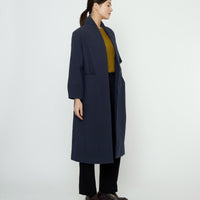 Signature Open Fall Coat - Textured Edition - Navy