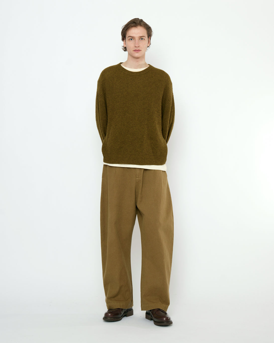 Signature Poet Sleeves Sweater - Yak Edition - Kelp