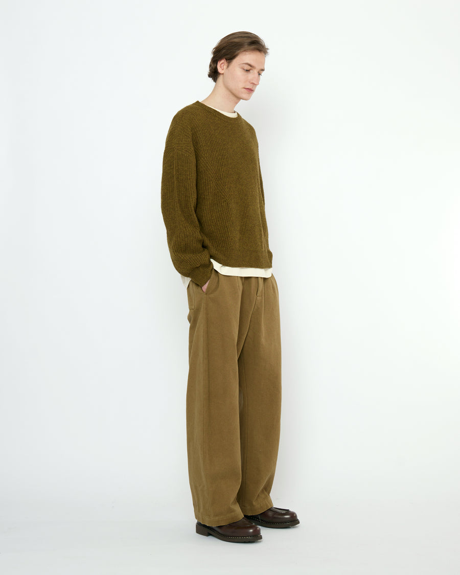 Signature Poet Sleeves Sweater - Yak Edition - Kelp