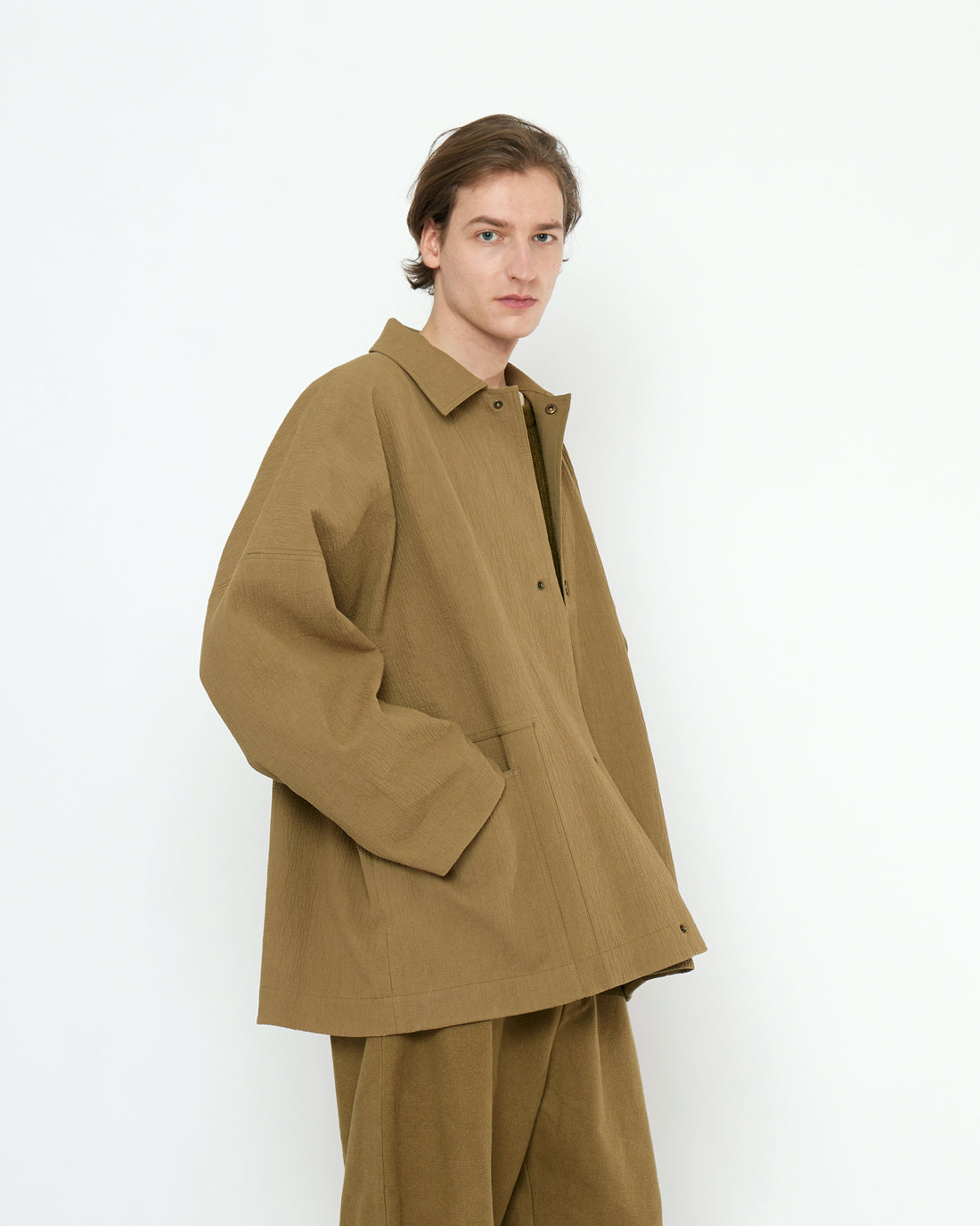 Pockets Shirt Jacket - FW25 - Kelp