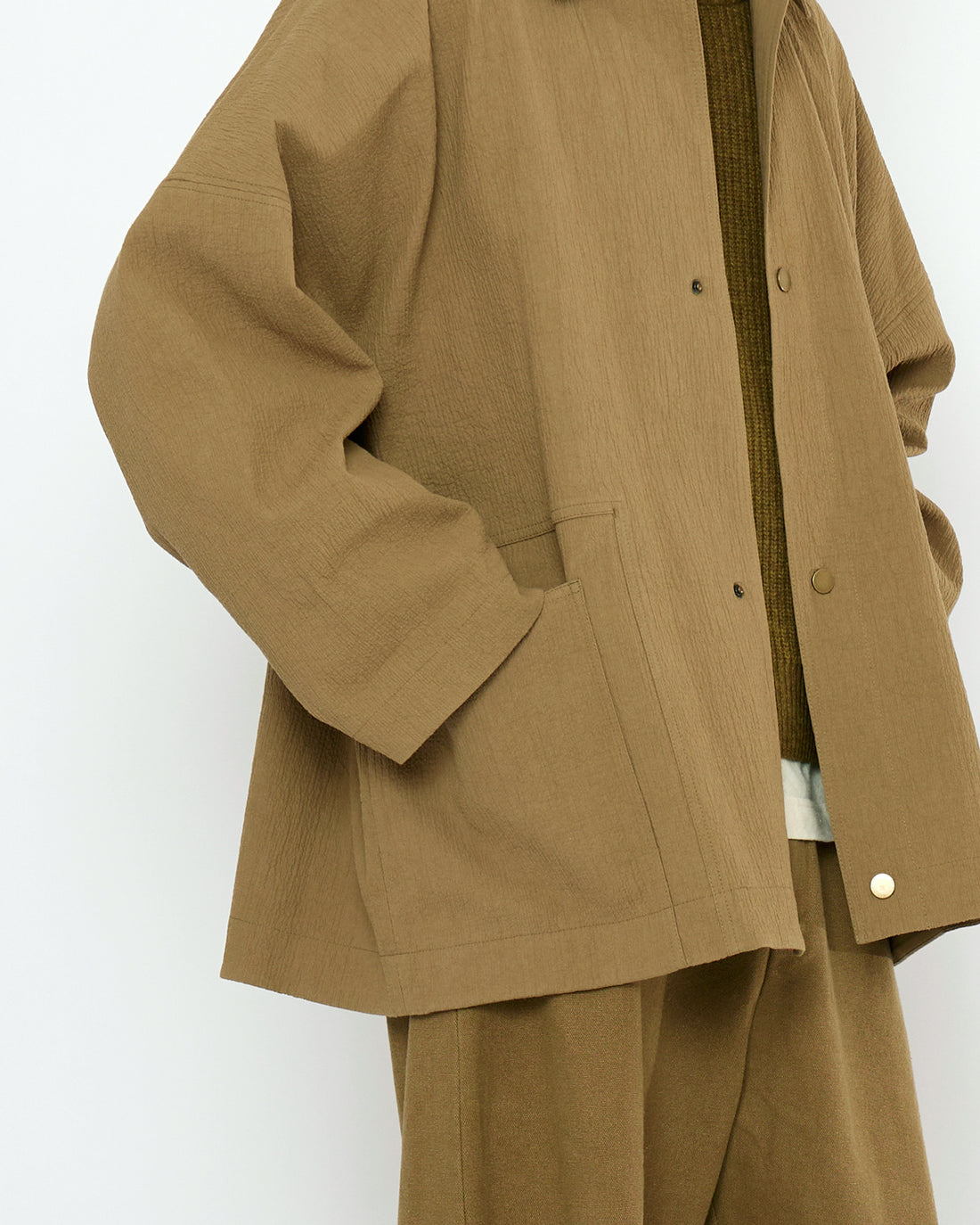 Pockets Shirt Jacket - FW25 - Kelp