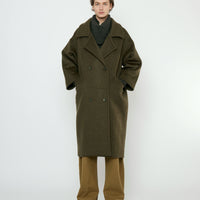 Oversized Wool Coat - FW25 - Deep Olive