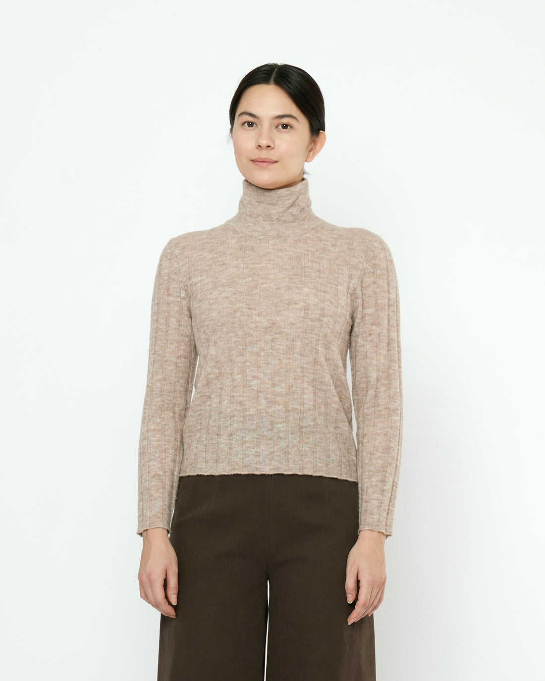 Roll-Neck Longsleeves - FW25 - Heathered Wheat