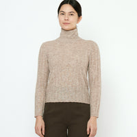 Roll-Neck Longsleeves - FW25 - Heathered Wheat