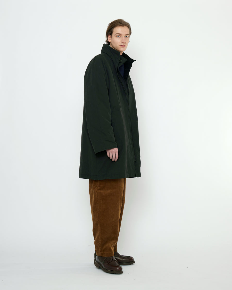 Double Collar Overcoat - FW25 - Black