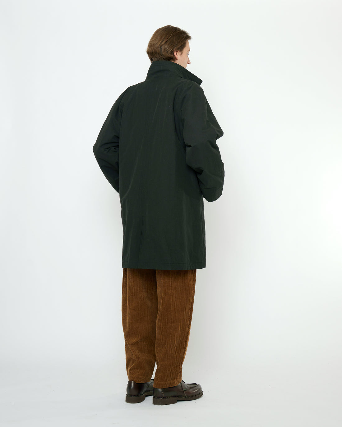 Double Collar Overcoat - FW25 - Black