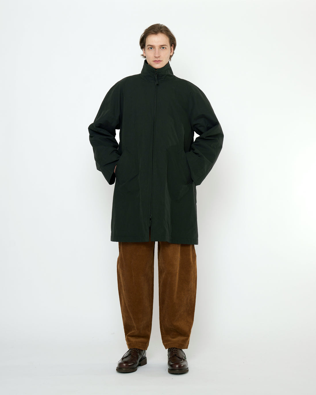 Double Collar Overcoat - FW25 - Black