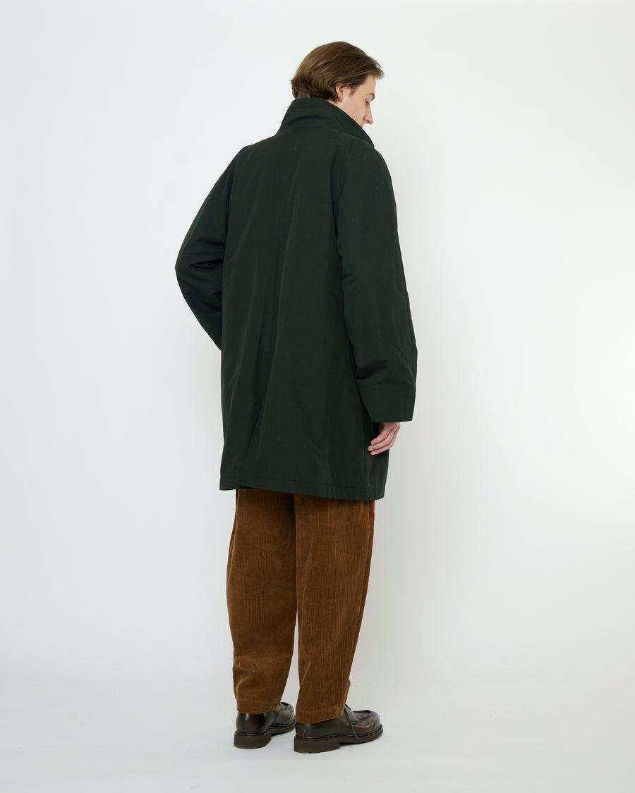 Double Collar Overcoat - FW25 - Black