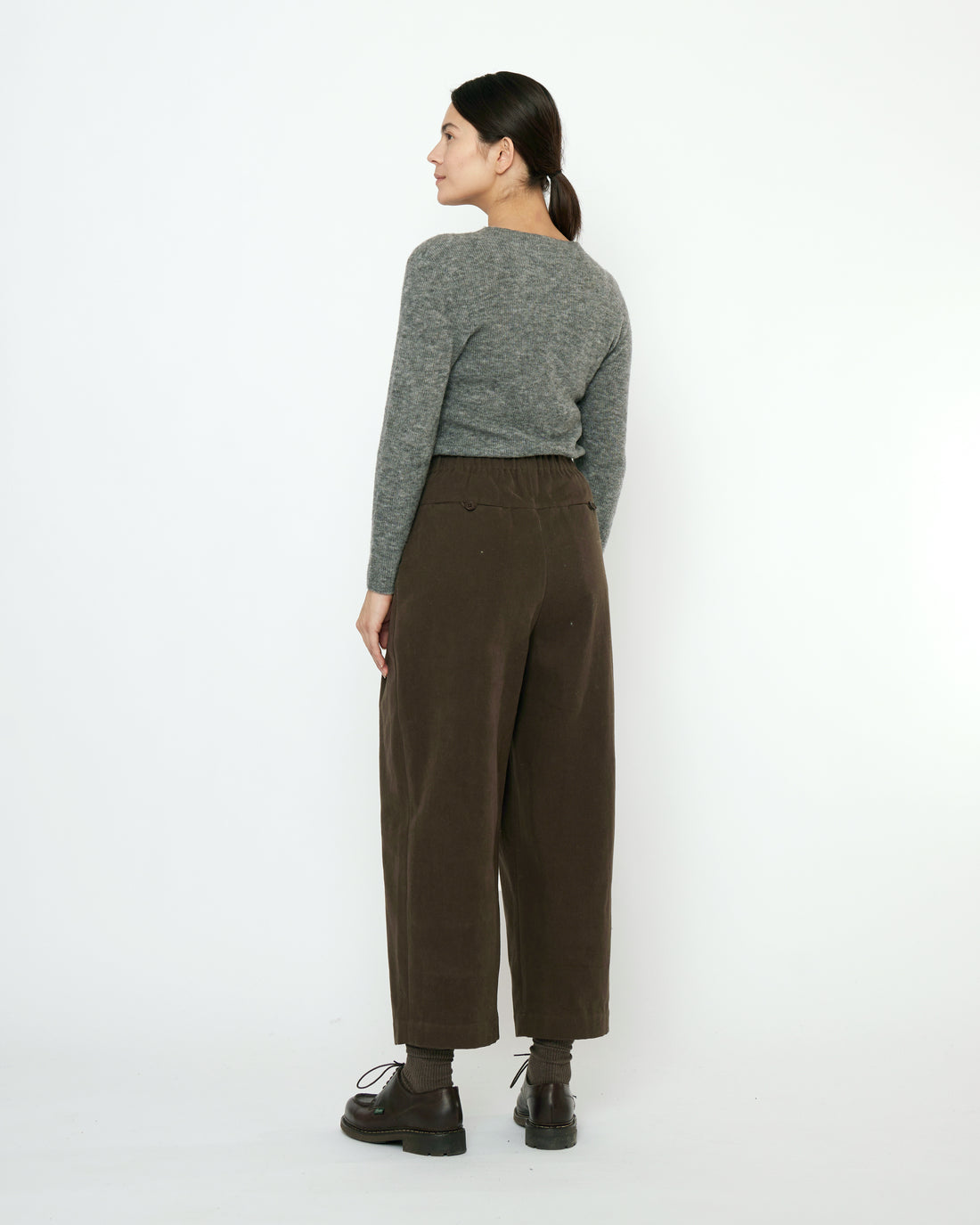 Signature Pleated Trouser - Brushed Canvas Edition - Taupe Brown