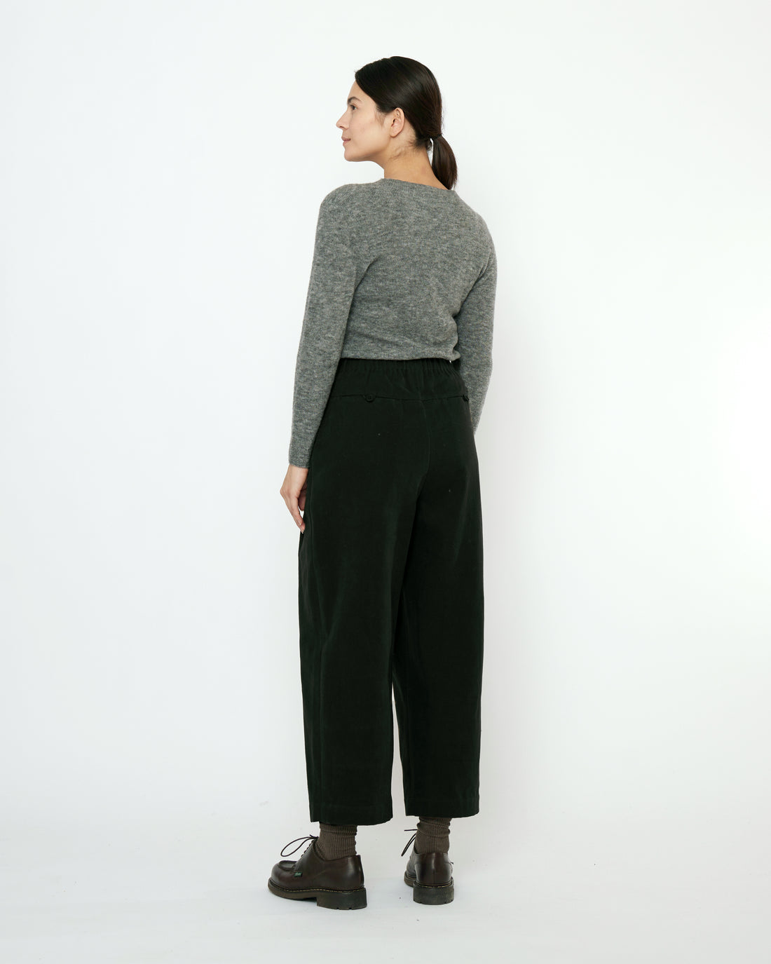 Signature Pleated Trouser - Brushed Canvas Edition - Black
