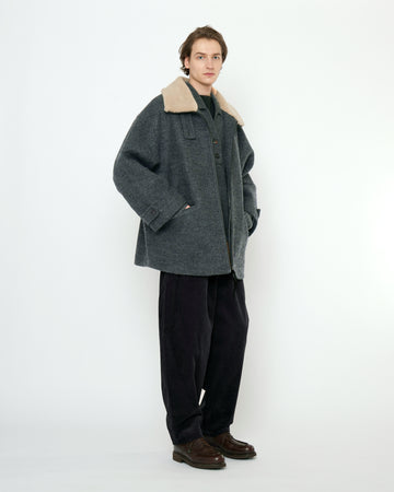Blouson Short Coat - FW25 - Heather Gray