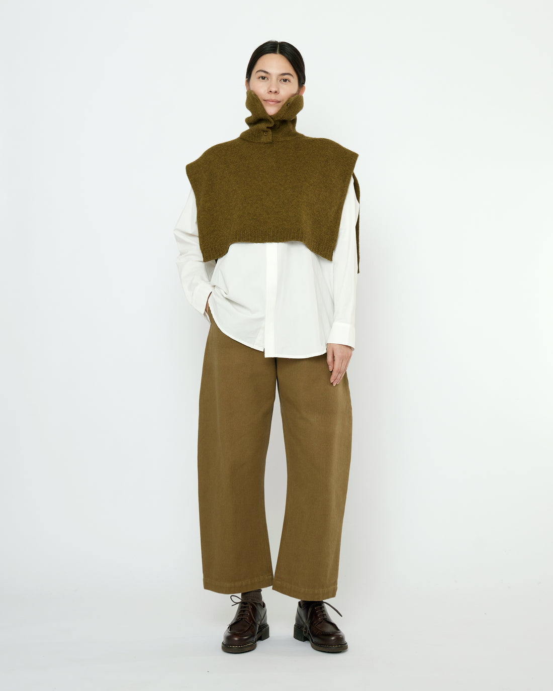 Knit Turtleneck Vest - FW25 - Kelp