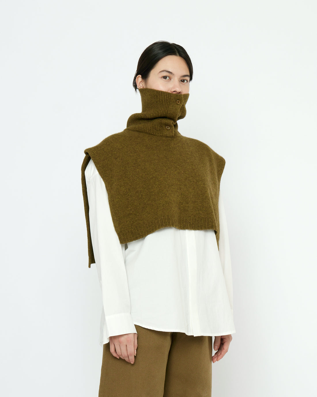 Knit Turtleneck Vest - FW25 - Kelp