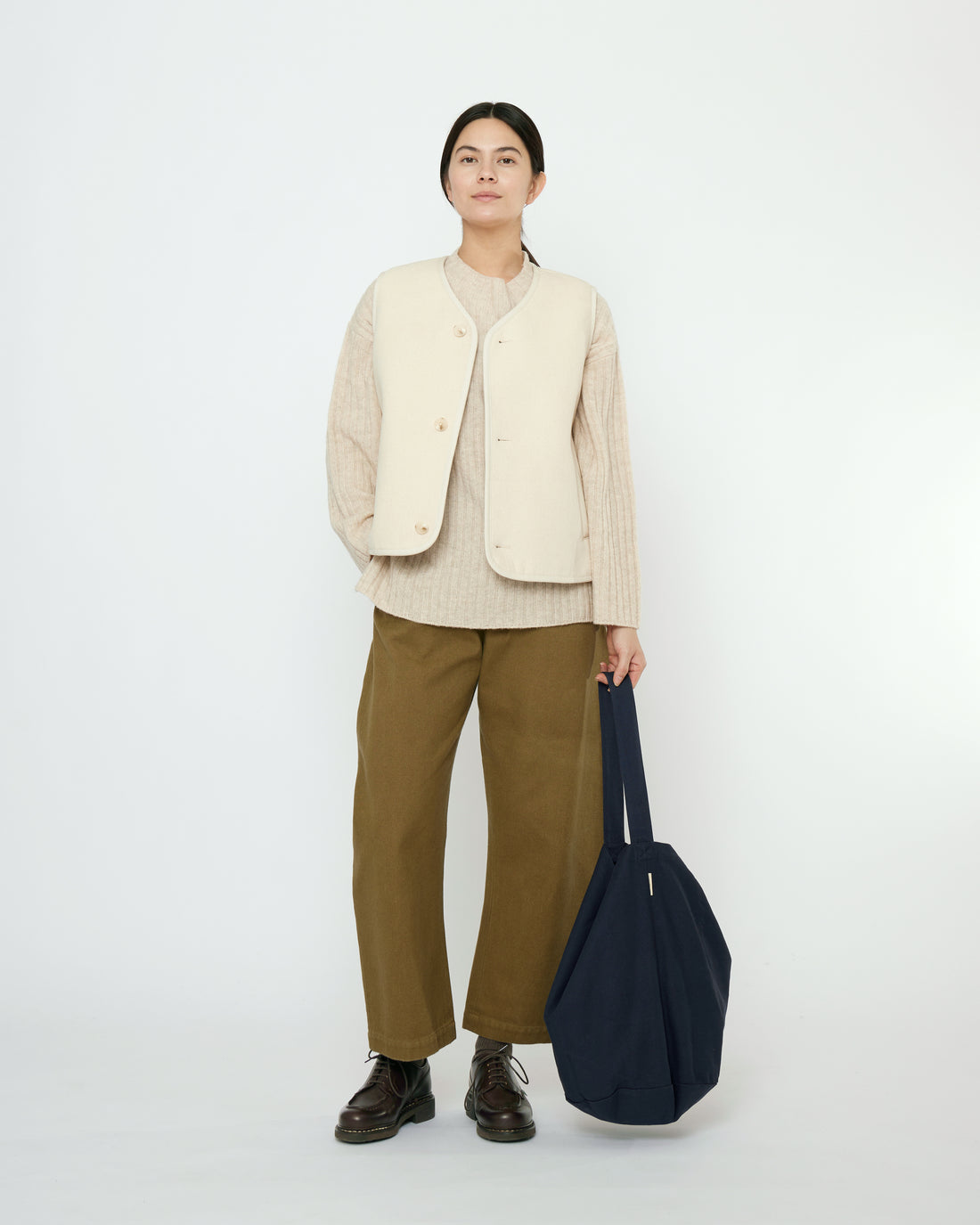 Double Faced Canvas Vest - FW25 -Off-White