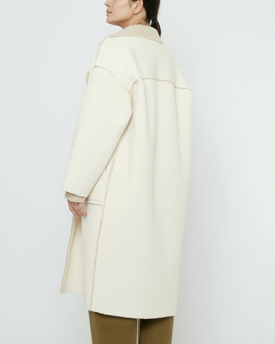 Double Faced Corduroy Coat - FW25 - Off-White