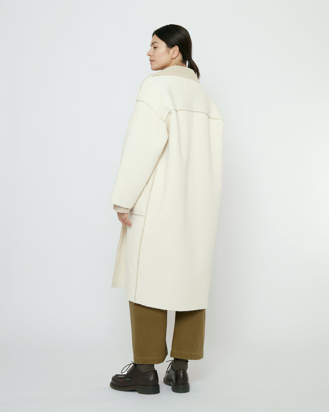 Double Faced Corduroy Coat - FW25 - Off-White
