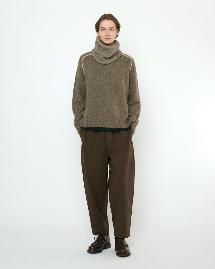 Rolled Seams Pullover - FW25 - Light Umber