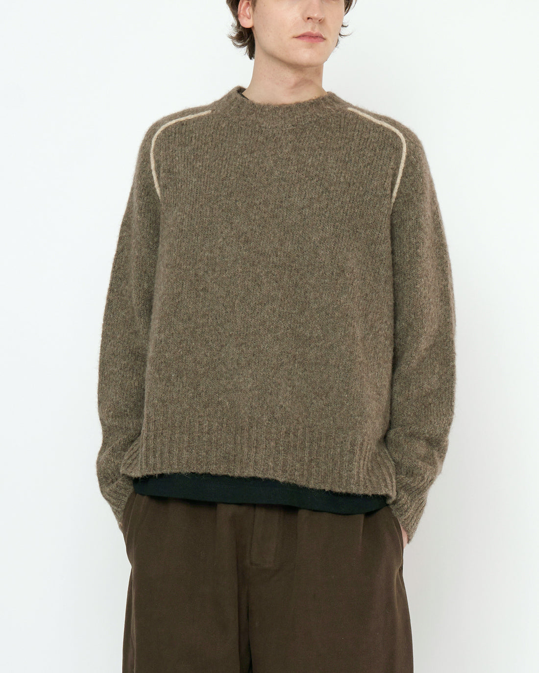 Rolled Seams Pullover - FW25 - Light Umber