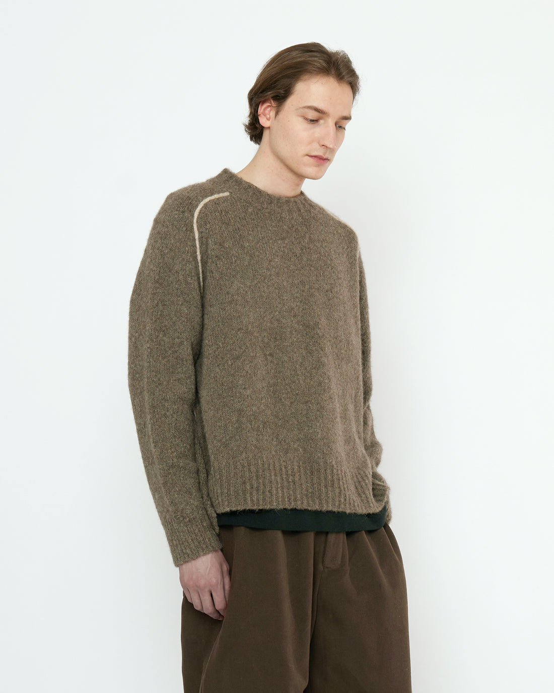 Rolled Seams Pullover - FW25 - Light Umber