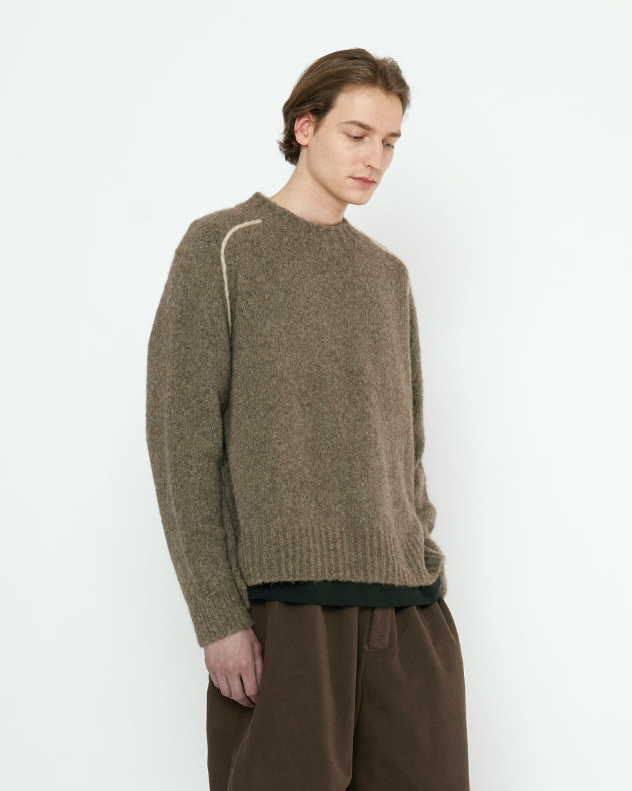Rolled Seams Pullover - FW25 - Light Umber