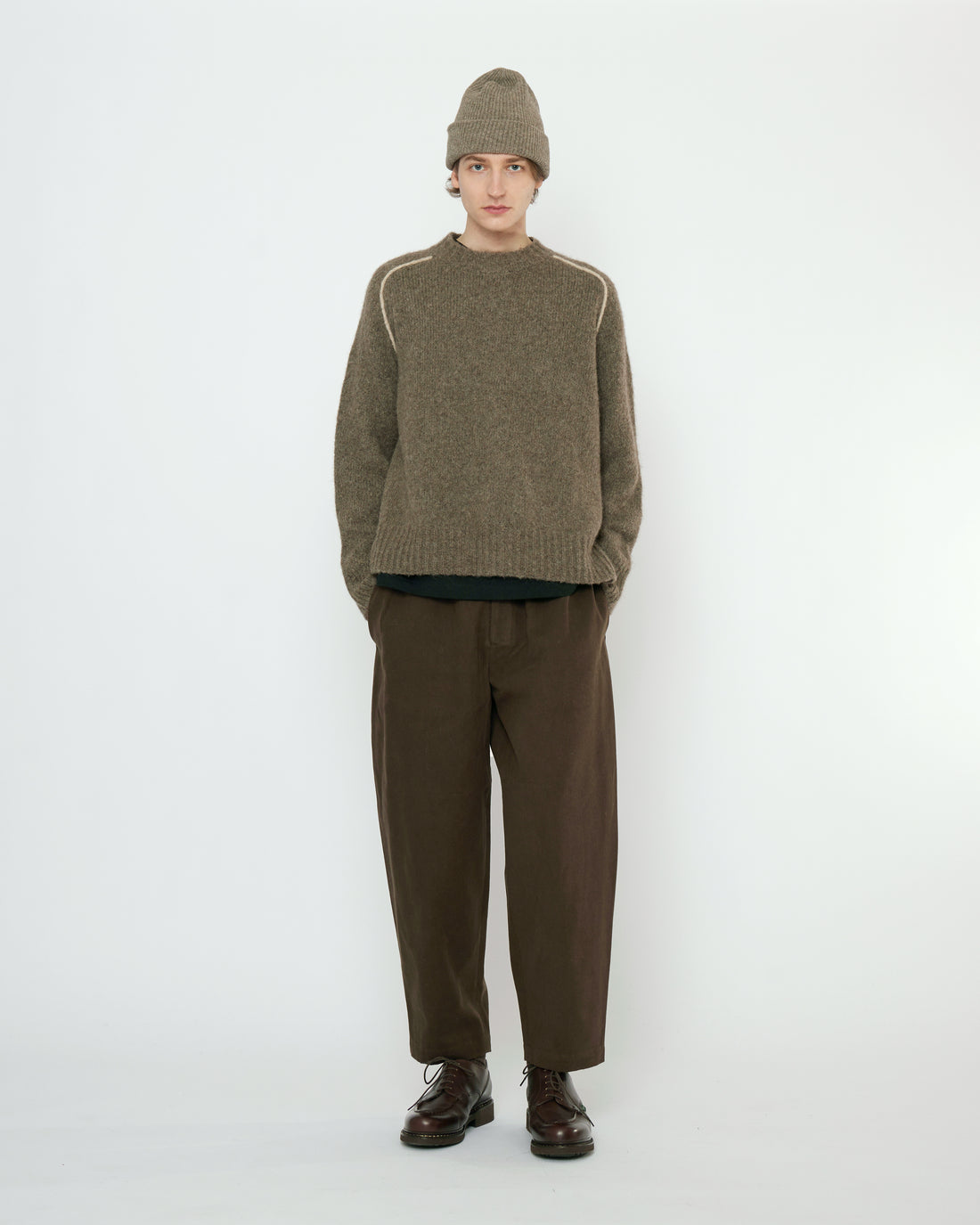 Rolled Seams Pullover - FW25 - Light Umber