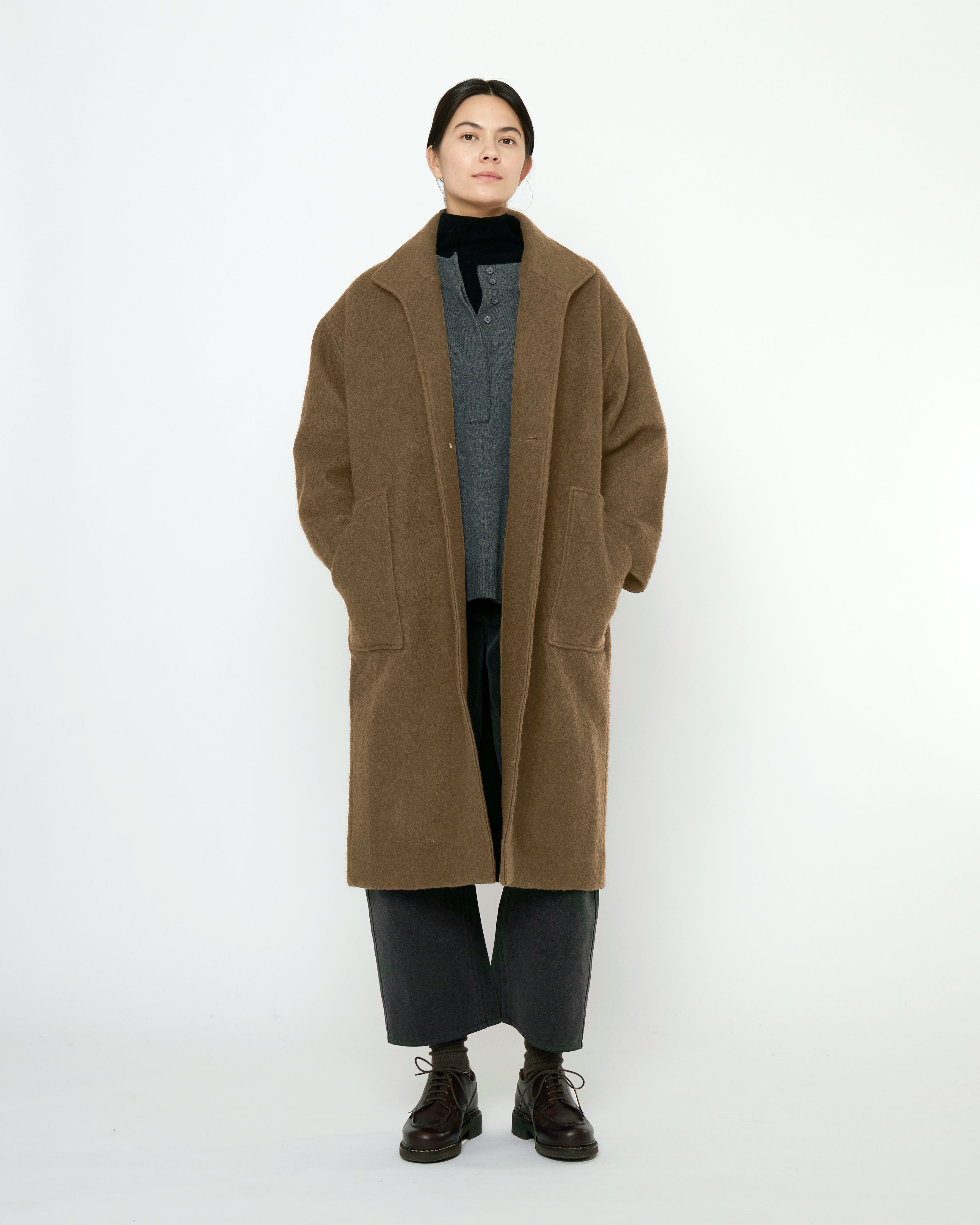 Fall Lapel Coat - FW25 - Kelp