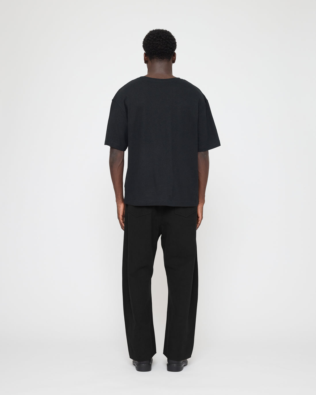 Signature Curve Legged Work Trouser - Brushed Canvas Edition - Black