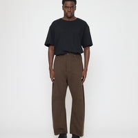 Signature Curve Legged Work Trouser - Brushed Canvas Edition - Taupe Brown