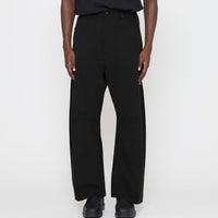 Signature Curve Legged Work Trouser - Brushed Canvas Edition - Black