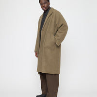 Lapel Wool Coat - FW26 - Sand Kelp