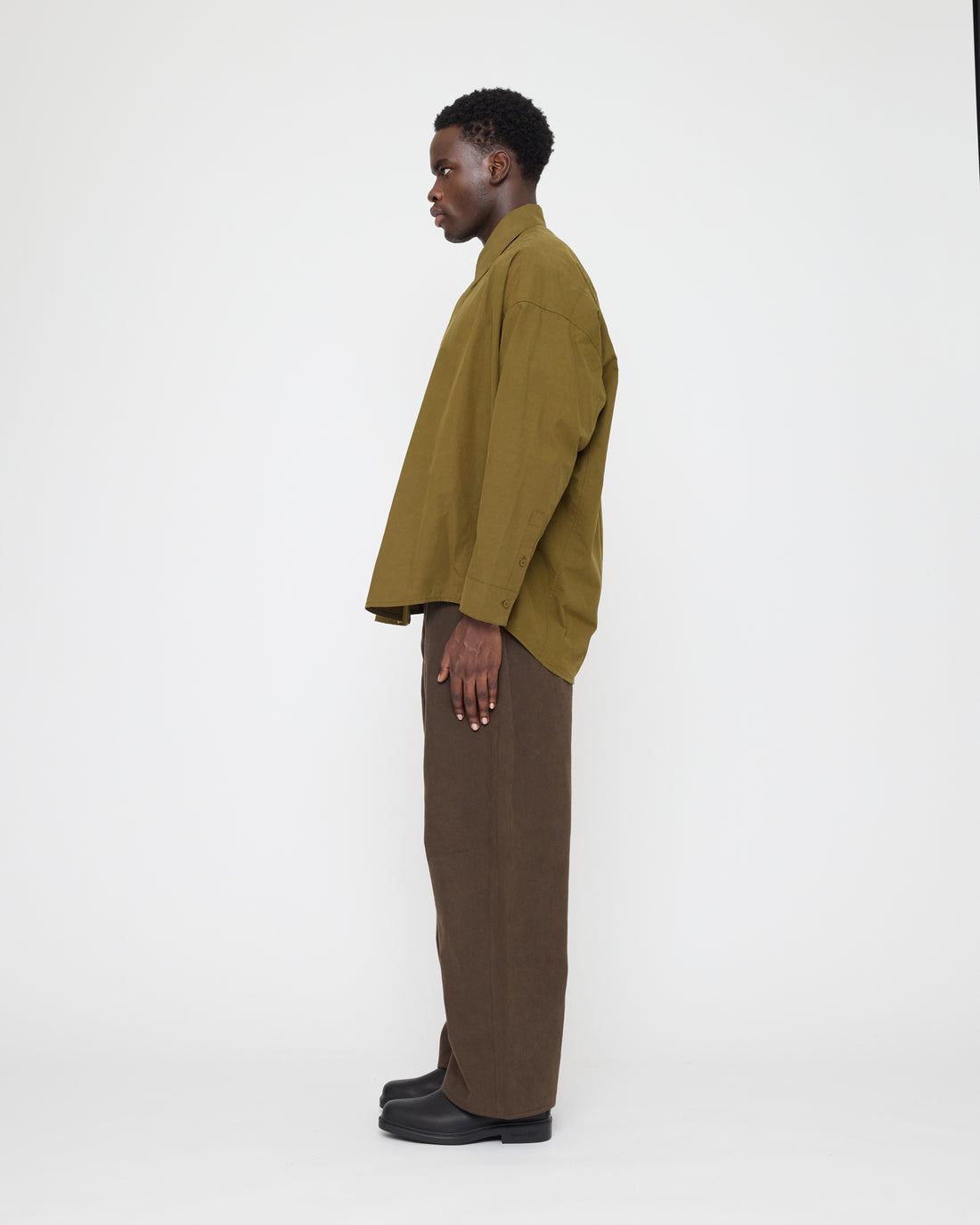 Cocoon Dress Shirt - FW26 - Kelp