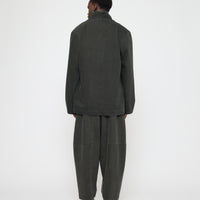Open Short Coat - FW26 - Washed Black